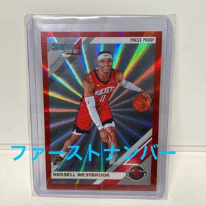 【ファーストナンバー】 Russell Westbrook 1/99 2019-20 NBA Panini Donruss