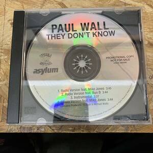 ● HIPHOP,R&B PAUL WALL THEY DON'T KNOW INST,シングル,PROMO盤! CD 中古品