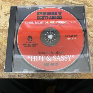 ● HIPHOP,R&B PEGGY SCOTT-ADAMS - MR. RIGHT OR MR. WRONG シングル,INDIE CD 中古品