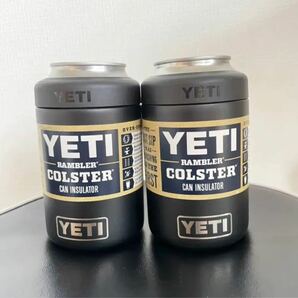 YETI ランブラー 黒 2点セット 保冷缶ホルダー 350ml