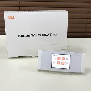 ☆美品/中古品☆ au WiMax 2+ Speed Wi-Fi NEXT W05 HWD36SWA ホワイトxシルバー ◯判定