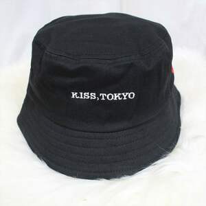 KISS TOKYO LIP LOGO HAT ロゴ刺繍 ハット HAT ブラック 新品 帽子