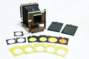 KN0016 ★超希少品※レア品 Eastman View Camera No.33 コダック 蛇腹カメラ ビンテージ 5x7カットフォルダー付き