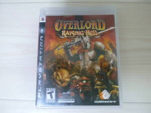 PS3 ソフト OVER LORD　オーバーロード　Raising Hell 取説なし