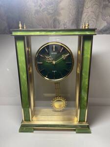 ★美品★SEIKO セイコー 高級置時計 PW602W 豪華 クォーツ 大理石 高級置時計 高38cm幅25㎝奥10.5㎝
