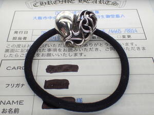  regular goods CHROME HEARTS *HAIRBAND2 SM HRT hair BAND| in voice .book@ attached 