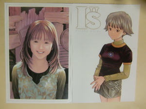 超レア！葦月伊織,秋葉いつき『I&#34;s』（アイズ）ポストカード2枚セット 当時物　イラスト画・桂正和　公式グッズ　入札後即決ＯＫ！