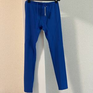ロングインナースパッツ　メンズ　Mサイズ　青ブルー　　パンツ　アンダーウェア　スポーツ　レギンスタイツ