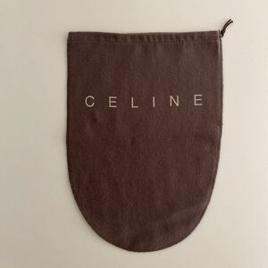 【非売品レア】未使用品　CELINE　セリーヌ　ロゴ入り　巾着袋　保存袋　布製　ラウンド型