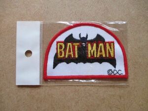 バットマン BAT MAN ロゴ刺繍ワッペン/こうもり蝙蝠コウモリLOGOアメコミDCコミックス スーパーヒーロー アップリケ コミック S73