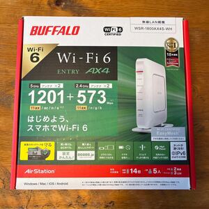 BUFFALO Wi-Fiルーター WSR-1800AX4S-WH