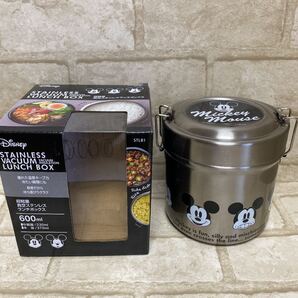 新品 超軽量 真空ステンレスランチボックス 600ml お弁当箱 ミッキー