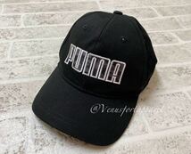 プーマ PUMA ロゴ キャップ 黒 ブラック 帽子_画像1