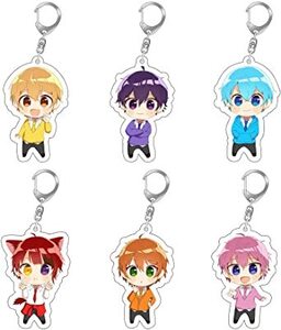 HM6点セット-A 6点セットTS-TRすとぷり グッズ キーホルダー 6点セット すとぷりあくきー アクリル キーチェーン すとろべりーめ