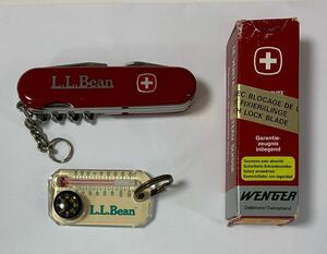 L.L.Bean ×WENGERマルチツールナイフ& L.L.Beanルーマゲージサーモコンパスジッパーセット　80's