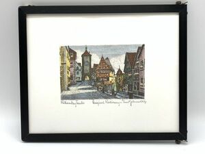 Art hand Auction [Art] Authentic ERNST GEISSENDORFER pamphlet included Rodenburg copperplate print acrylic frame M0728B, artwork, painting, others