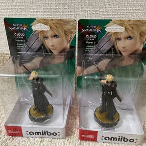 amiibo クラウド 2Pファイター 大乱闘スマッシュブラザーズ新品未開封×2個
