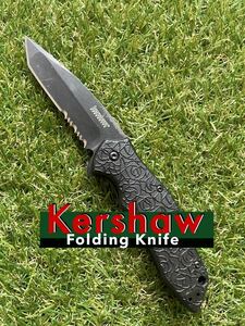 KERSHAW #001［KURO 1835TBLKST］カーショウ　フォールディングナイフ 折りたたみナイフ