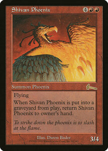 シヴのフェニックス/Shivan Phoenix [ULG] ウルザズ・レガシー MTG 英語 091 H2