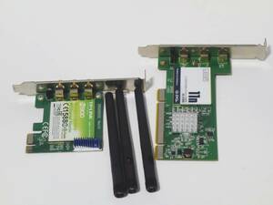 [無線LAN PCI接続] PLANEX プラネックス PCI GW-DS300N + TPLINK N900 [n/b/g対応]