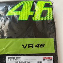 【正規品】VR46(バレンティーノ・ロッシ) オフィシャル レーシング アパレル MONSTER 46 POLO BLACK サイズ L ワイズギア MOTO GP もてぎに_画像6