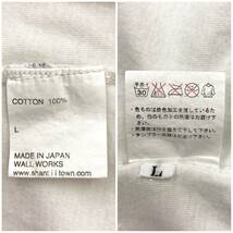 SHANTii made in GM JAPAN Tシャツ 刺繍 ホワイト 白 Lサイズ シャンティ Tee 半袖 カットソー 村上淳 ムラジュン 614_画像5