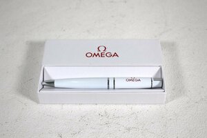 ■現状品■ OMEGA/UMO ボールペン ホワイト 黒字　箱付　ノベルティ 非売品 (2821194)