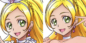 【再販】南野奏 キュアリズム スイートプリキュア/オリジナル抱き枕カバー/剥ぎコラ/150x50<A22H09:SLM0304-1