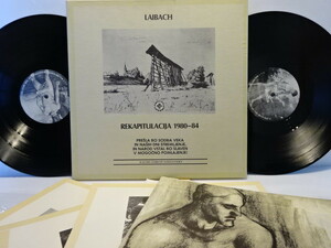 独 原盤 2LP LAIBACH ライバッハ Rekapitulacija 1980-84 AVANT-GARDE INDUSTRIAL ブックレット 他付属品 完品 GERMAN ORG. ORIG. オリジ