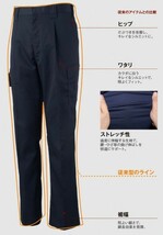 ビックイナバ特価◇TSDESIGN[春夏]1501スラックス【15ベージュ・W73ｃｍ】ストレッチバーバリー素材の品、2枚で即決2980円_画像5