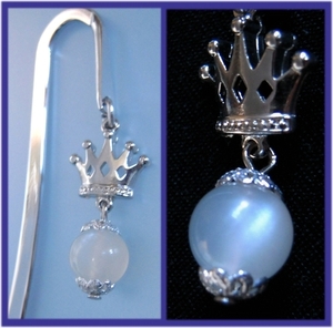 KS6258/ moonstone book marker .. book mark fine quality beautiful natural stone month stone made of metal robust . beautiful . morning reading . gift in present .