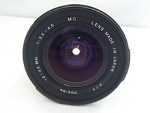 ＃48080 COSINA コシナ カメラ レンズ PENTAX ペンタックス用 19-35mm 1:3.5-4.5 MC Φ77 中古現状品_画像5