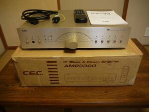 C.E.C.(中央電機）　AMP3300　動作品　元箱、リモコン、取説付き