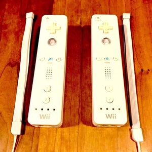 wii リモコン 白 2個セット ストラップ付き