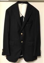 ◆【美品】THE SUIT COMPANY ザ・スーツカンパニー /紺ブレザー 金ボタン袖元本切羽 / NAVY Mサイズ 170㎝-6Drop waist80㎝_画像1