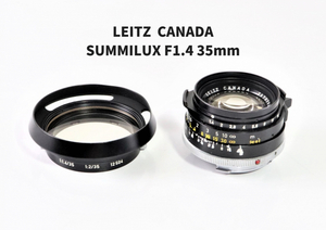 【希少】 Leica LEITZ CANADA SUMMILUX ライカ ズミルックス カメラレンズ F1.4 35mm マニュアルフォーカス 2870294 フィルター付 FCGE56