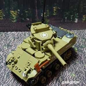 【国内発送 レゴ互換】M5 スチュアート 軽戦車 ミリタリーブロック模型の画像8