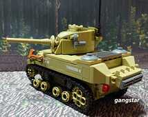 【国内発送 レゴ互換】M5 スチュアート 軽戦車 ミリタリーブロック模型_画像6