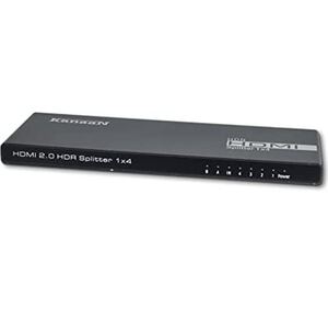 【4K@60Hz HDCP解除版】HDMIスプリッター1入力4出力分配器2.0 HDR10HDCP 2.2 解除 PC PS3 PS4 PS5 HDTV Nintendo Switch Xbox DVD