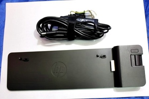 2台入荷 HP ▲2013 / D9Y32AA#ABJ▼　ウルトラスリム ドッキングステーション ACアダプター付き　(黒カバー無し)　35334Y