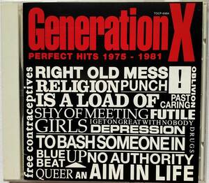 国内盤【CD】Generation X / Perfect Hits 1975 - 1981 ■Billy Idol ■1991年 ■ベスト盤！！
