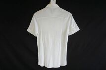 【即決】NEIL BARRETT SHIRT ニールバレット メンズ 半袖シャツ カットソー生地 白系 サイズ:S ポルトガル製【710714】_画像4