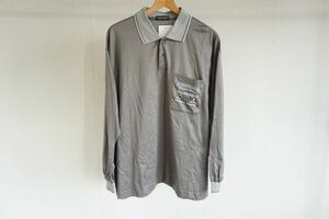 [ prompt decision ]PIASPORTS Piasports Leica men's polo-shirt with long sleeves gray series size :VI made in Japan [763371]