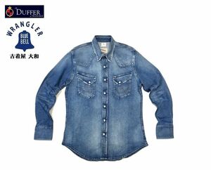 #古着屋大和 #送料無料 #DUFFER #Wrangler #別注 #コラボ #27MW #ストレッチ #デニムシャツ #ウエスタンシャツ Lサイズ #参考価格18480円