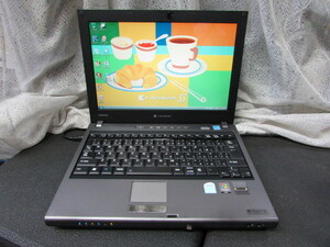 【YNT0348】★TOSHIBA dynabookSS MX/25AE Celeron M430 1.73MHz/1GB/80GB/DVD-MULTI/12.1WideTFT/1280x800/WiFi/Vista HDリカバリ有★中古