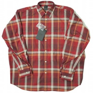 新品 DAIWA PIER39 ダイワ ピア39 22SS Tech Work Shirts Flannel Plaids テックワークシャツ チェックフランネル BE-88022 L RED g6938