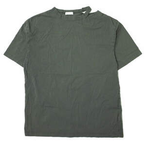 BEAUTY＆YOUTH UNITED ARROWS ビューティーアンドユース 日本製 コットンスリットネックビッグＴシャツ 1617-699-5292 DK.GRAY 半袖 g6671