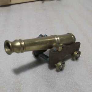 ヨーロッパアンティークミニ大砲型ペン立て
