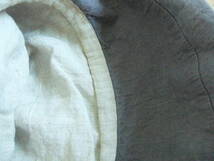 リトアニア製 リネン 帽子 MADE IN LITHUANIA LINEN HAT grey beige_画像6