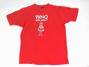 ●コージーゲン★COZY GEN★スカル プリント半袖Tシャツ M 赤
